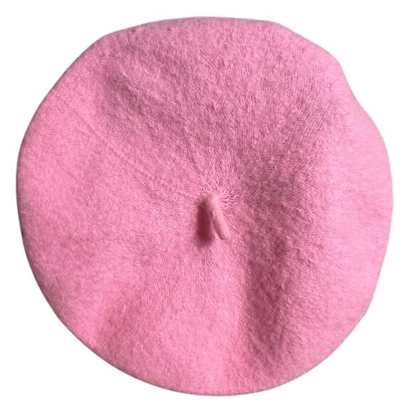 Vintage Pink Wool Beret, Soft and Stylish - Picture 4 of 5